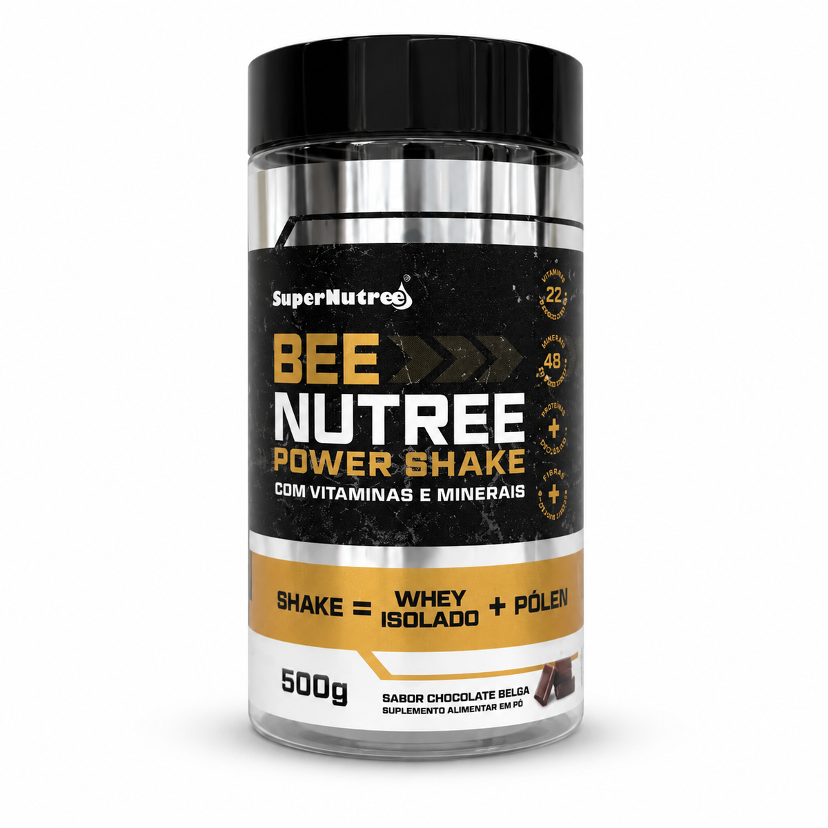 Whey Isolado Chocolate Belga + Pólen