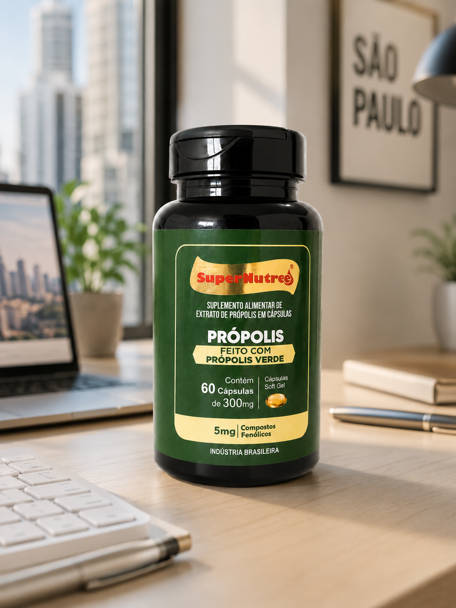 Própolis Verde 60 Cápsulas – Rotina Natural e Praticidade | SuperNutree